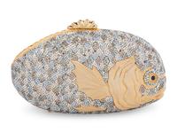 Judith Leiber Fish Minaudière with Baby Fish Pillbox, 1984