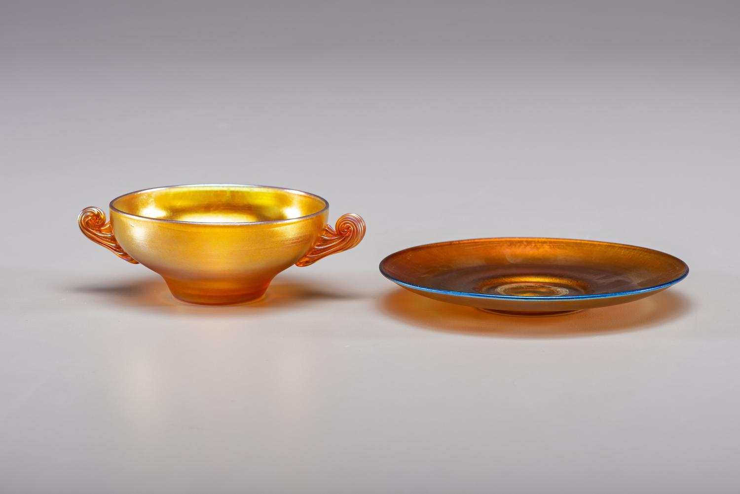 Two-Handled Cup and Saucer