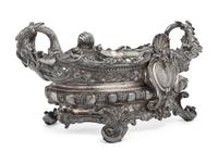 A Silvered Bronze Centerpiece