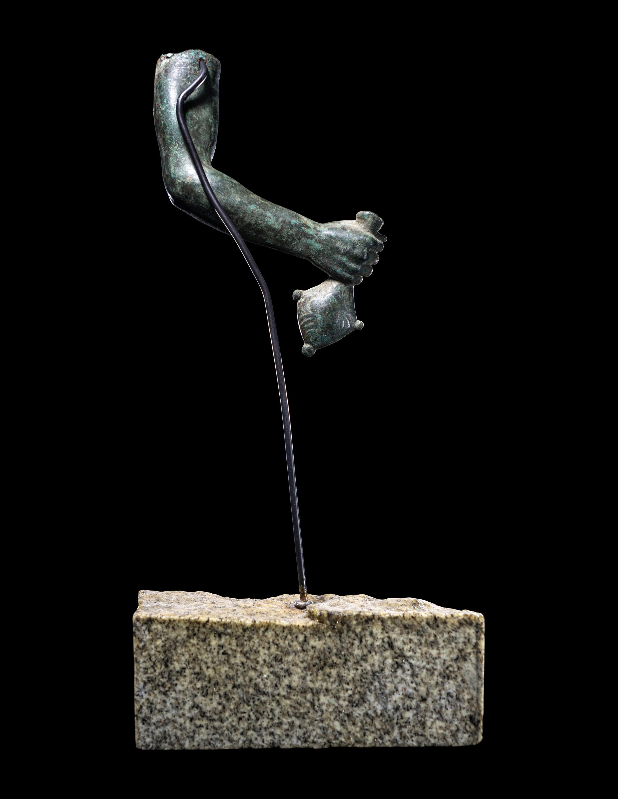 A Hellenistic or Roman Bronze Right Arm of Hermes