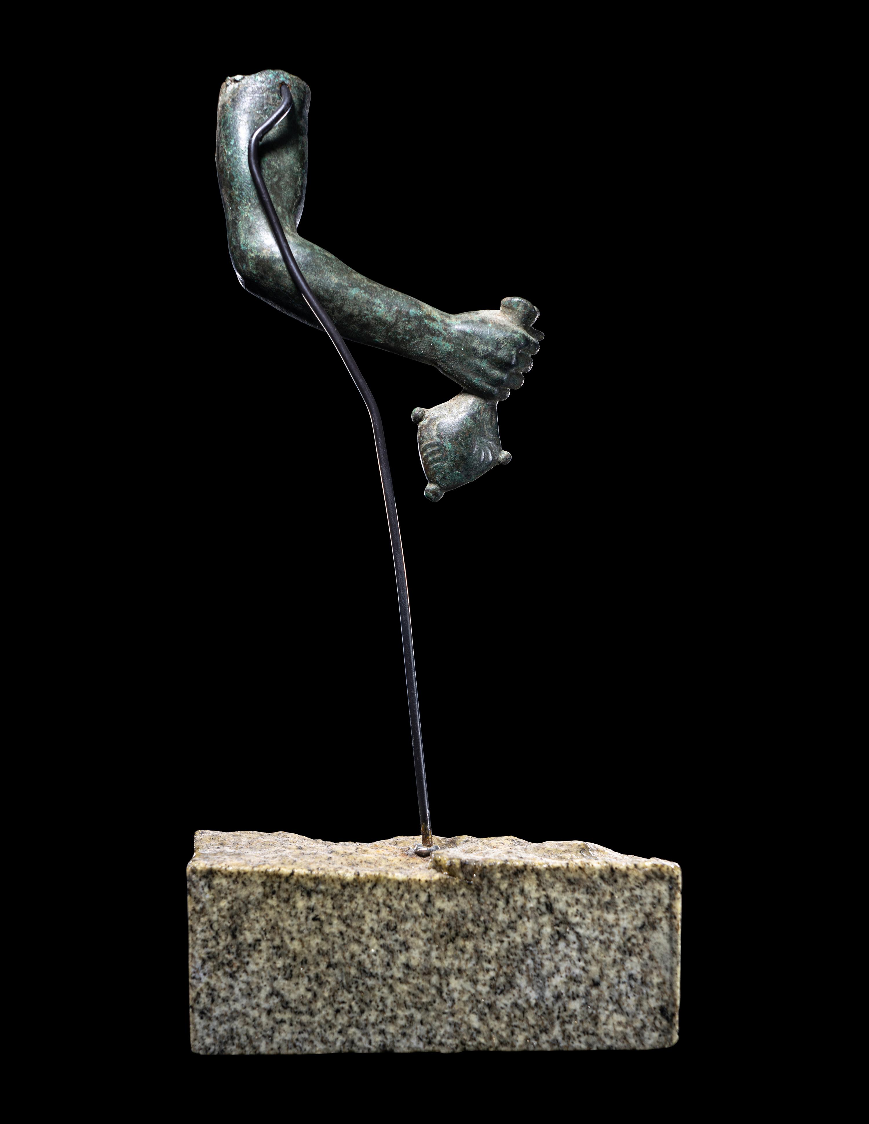 A Hellenistic or Roman Bronze Right Arm of Hermes