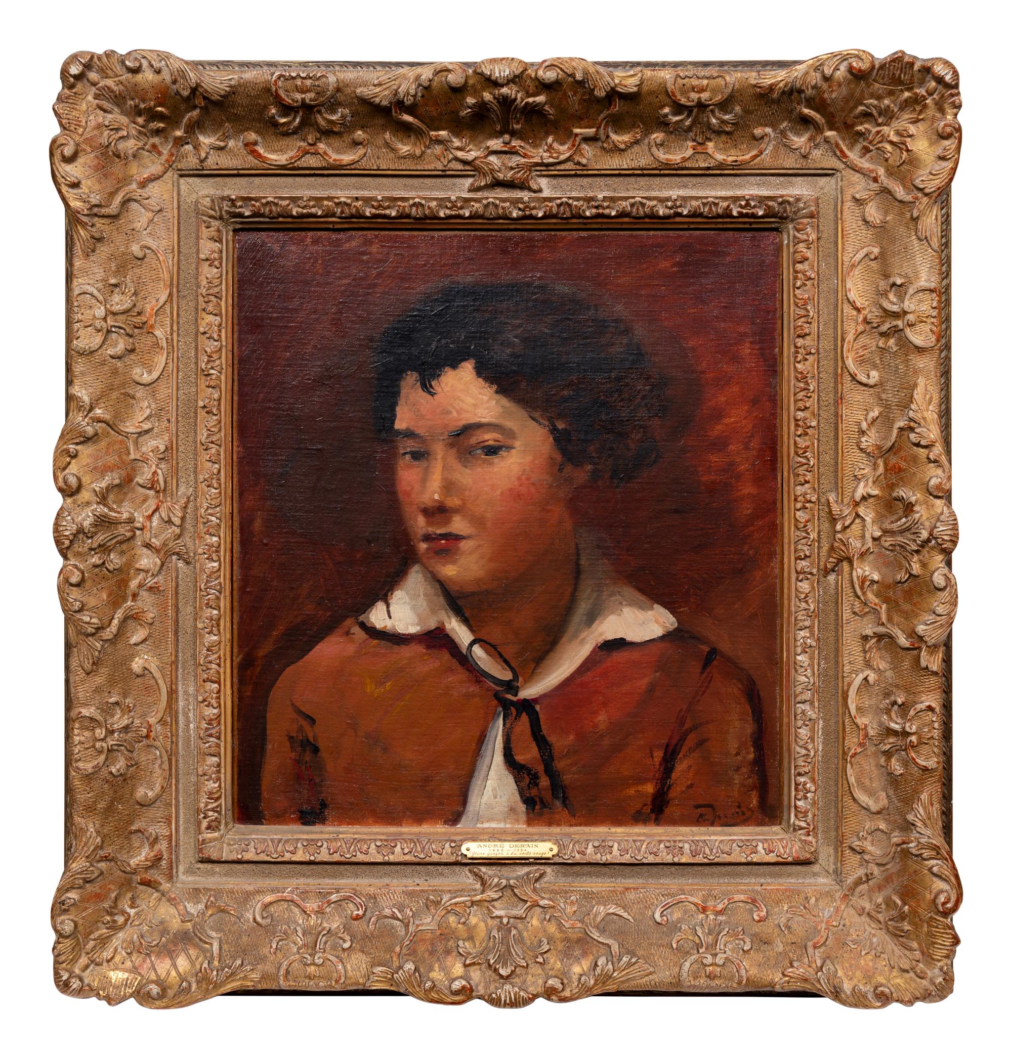 Buste de jeune garçon à la veste rouge , c. 1924-25