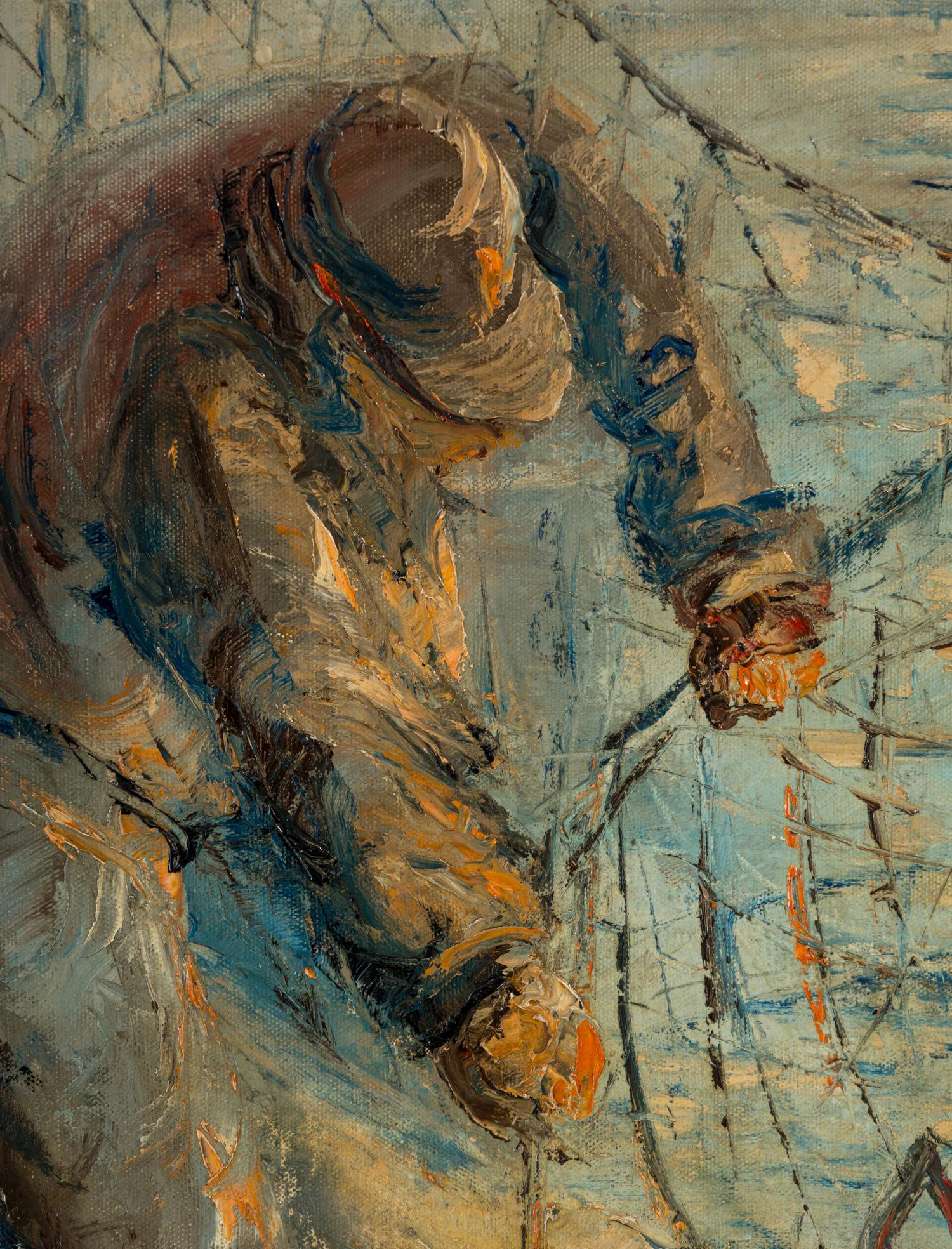 Fisherman Mending Nets
