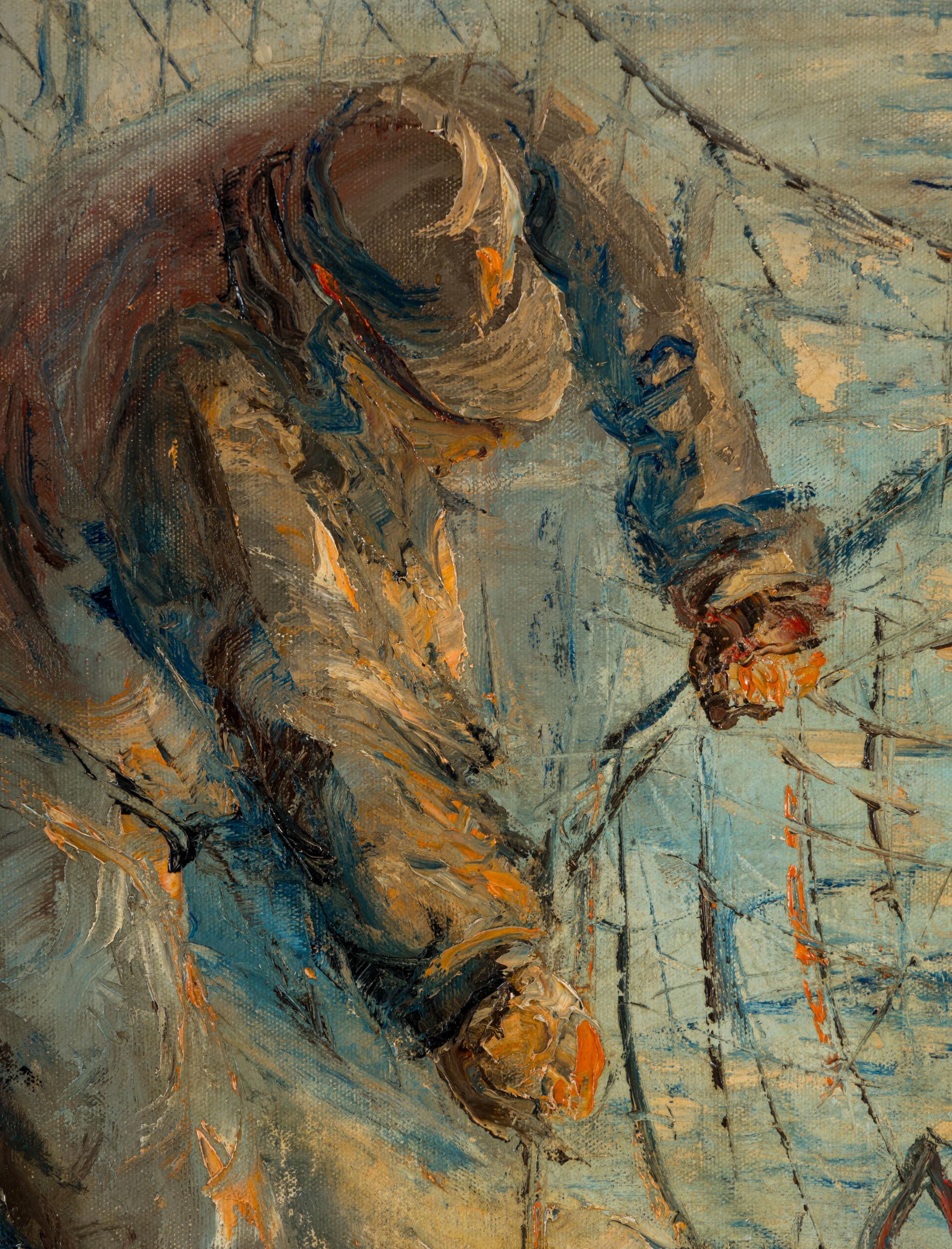 Fisherman Mending Nets