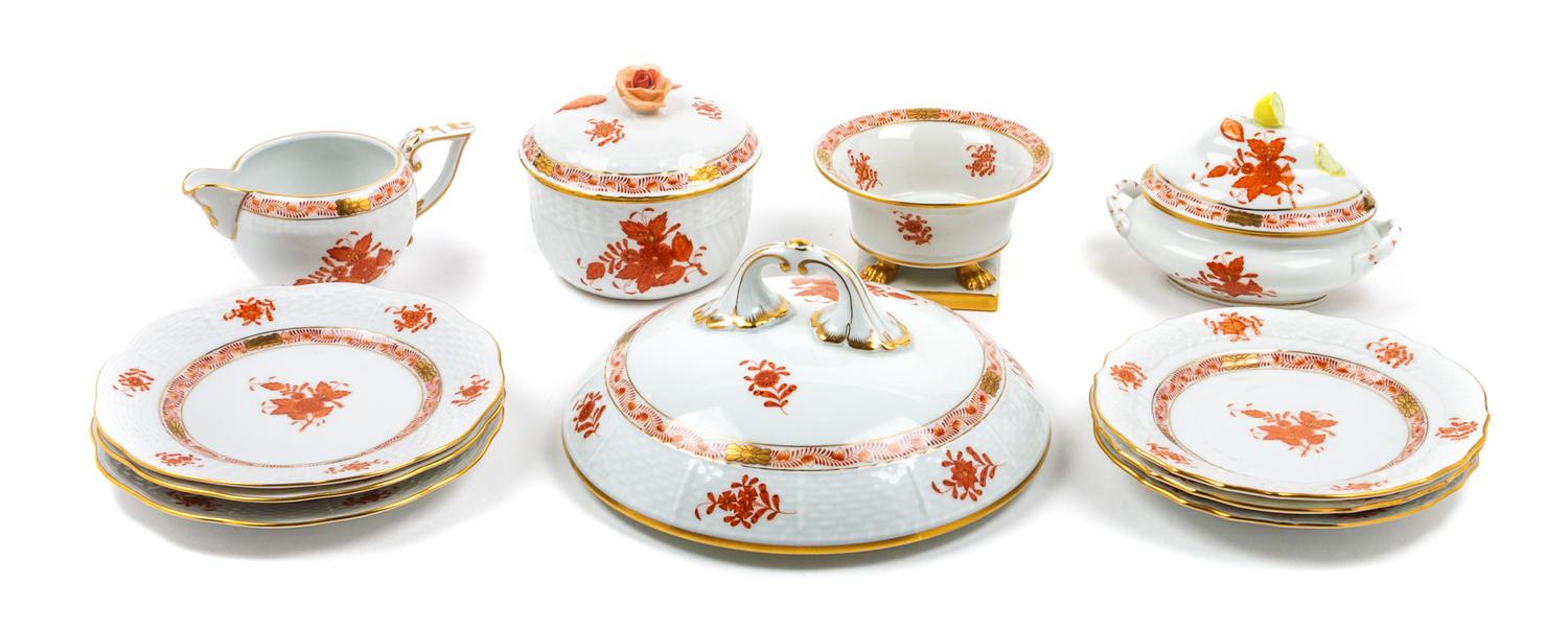 An Assorted Group of Porcelain Table Articles Diameter of first: 6 1/2 inches. — HEREND, GERMANY