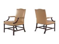 A Pair of George III Style Library Chairs