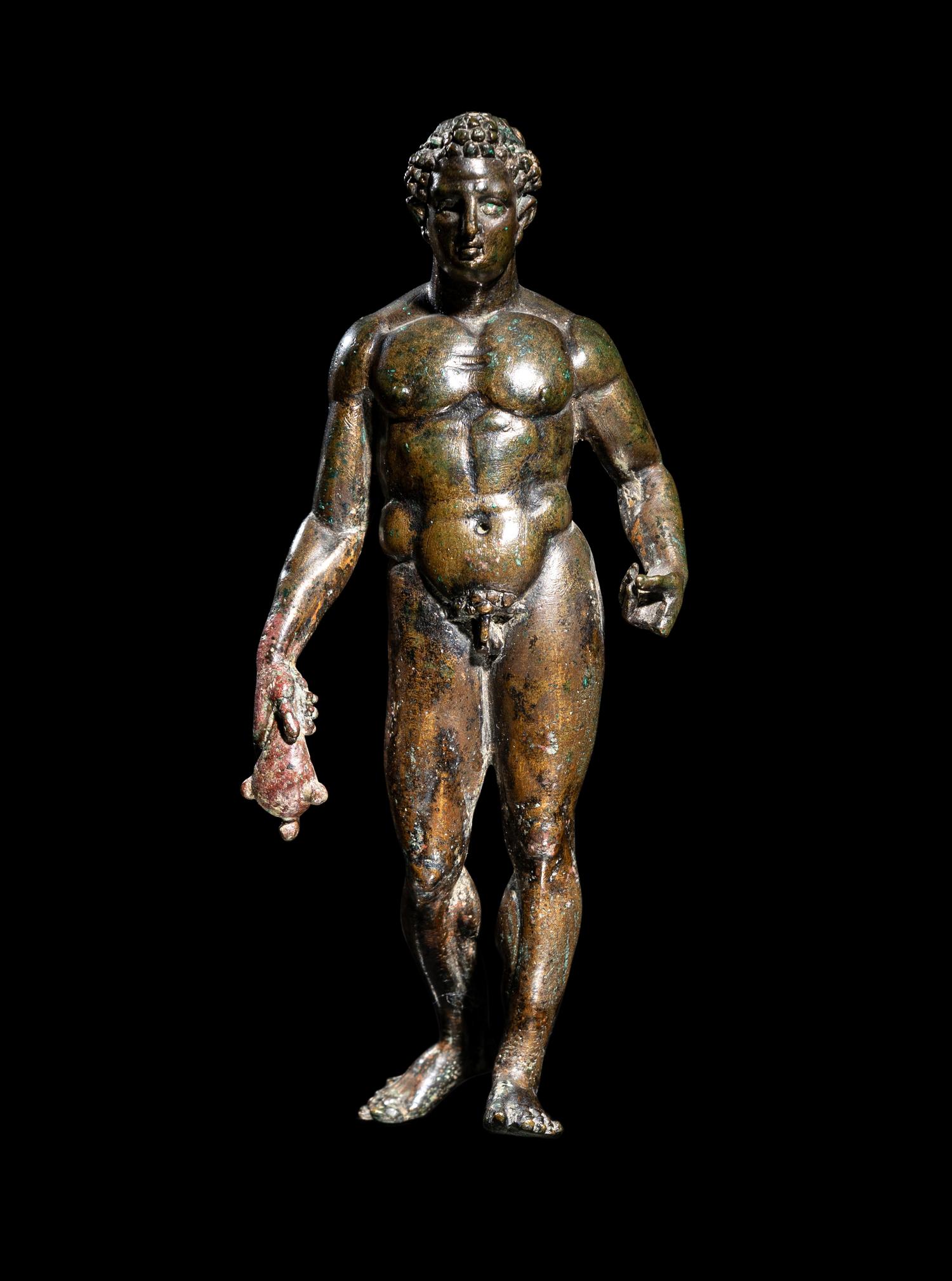 A Hellenistic Bronze Hermes with Silver Inlay