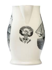A Liverpool Creamware 'Washington in Glory, America in Tears' Pitcher