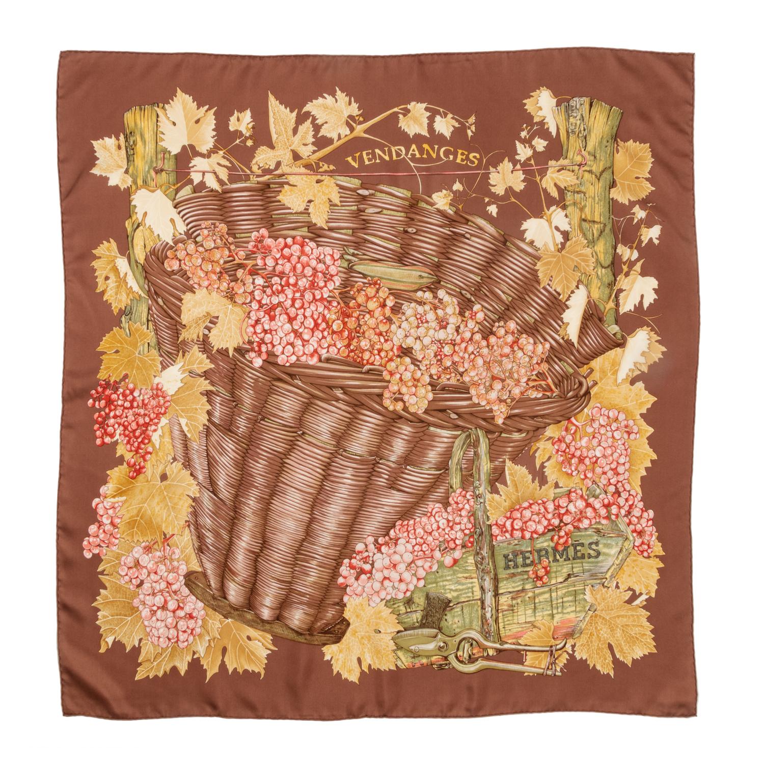Three Hermès 90cm Scarves
