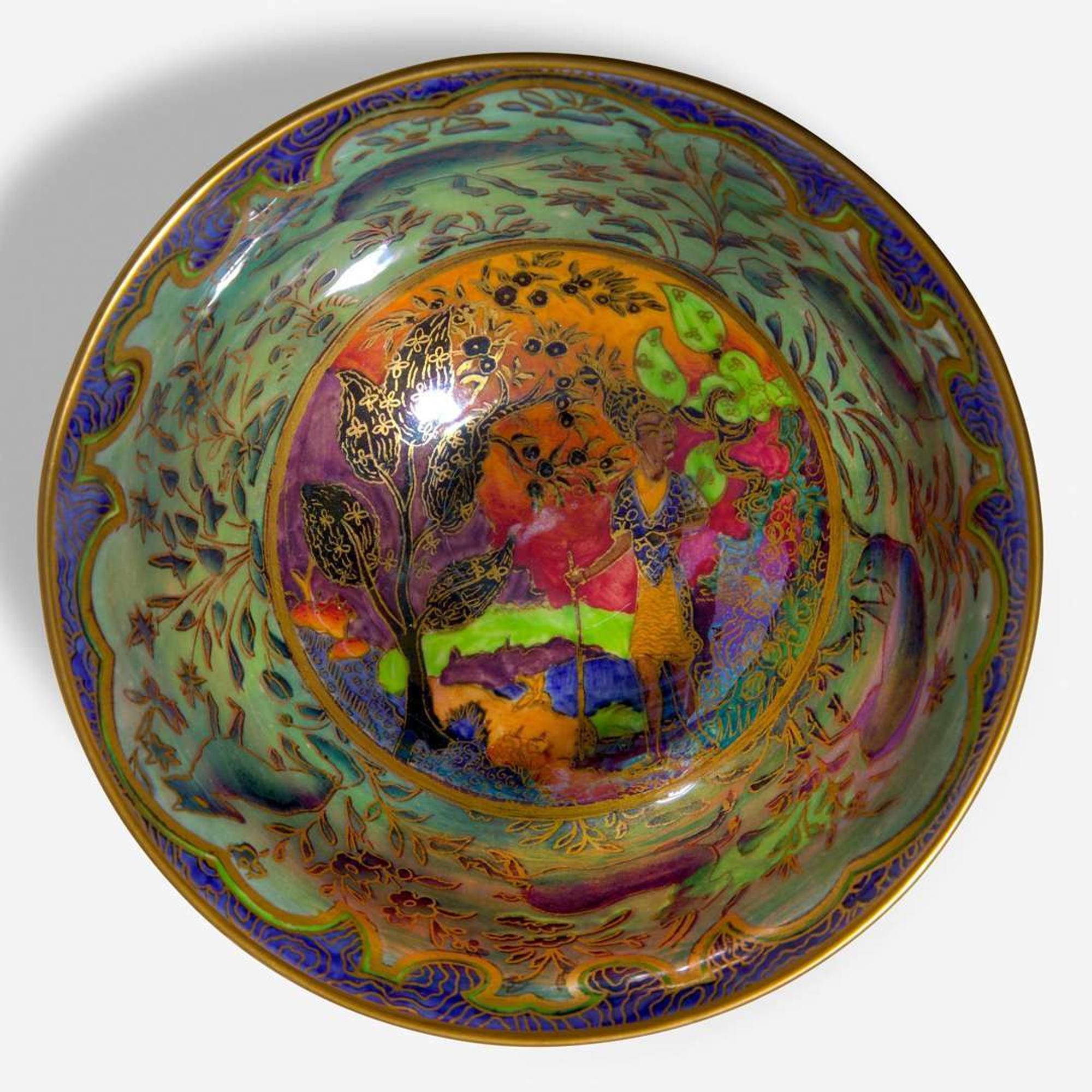 A Wedgwood Fairyland Lustre Nizami Bowl UK, late 1920s