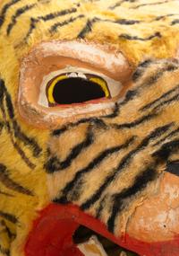 Four Papier Mache Animal Masks