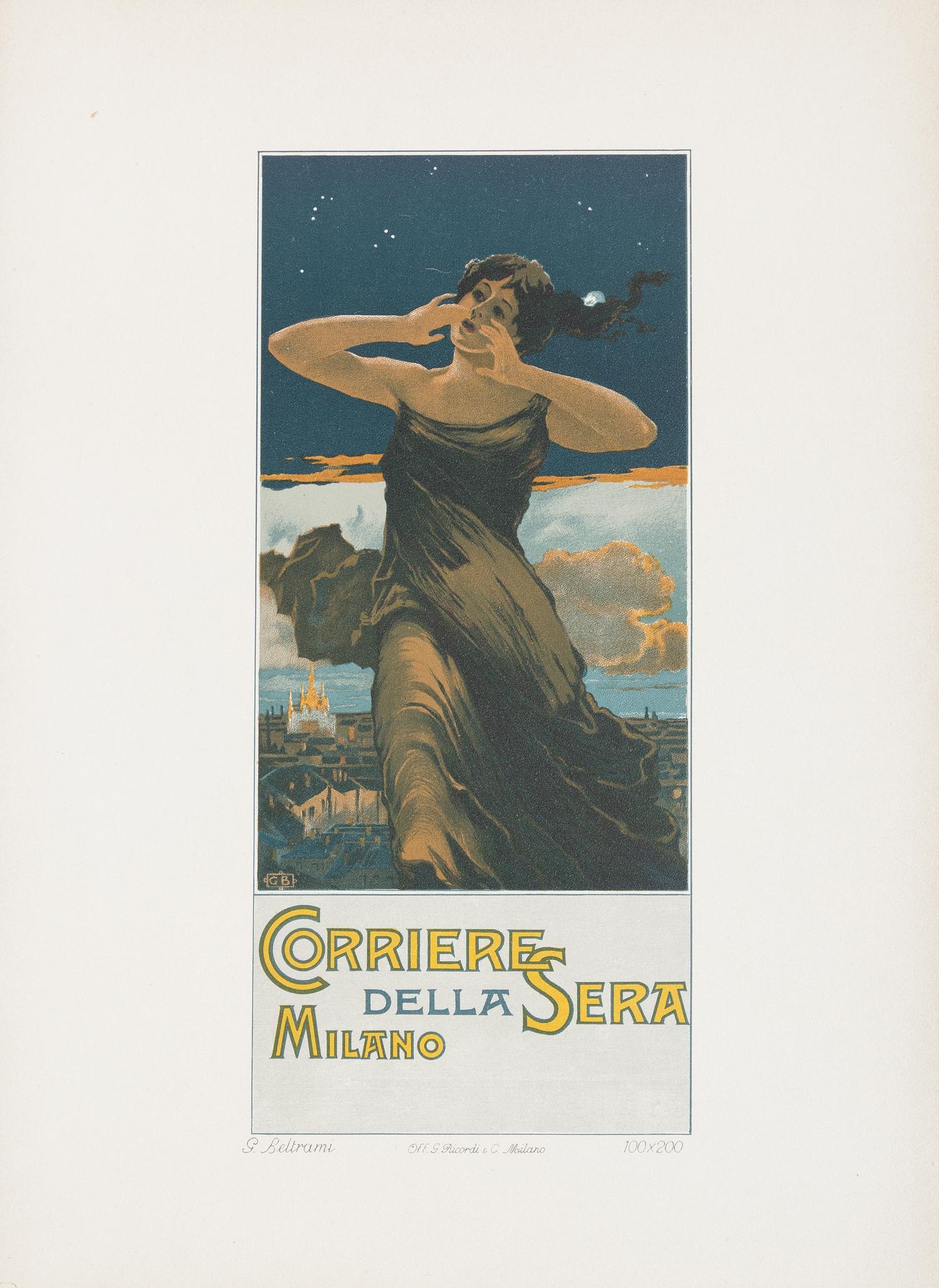 [RICORDI PORTFOLIO]. A group of 50 lithographic plates recreating the Ricordi firm's poster art. Milan: Ricordi, ca 1914.