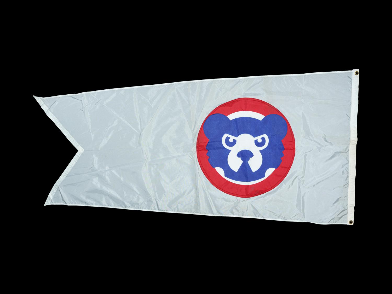A Chicago Cubs Flag Flown at Wrigley Field