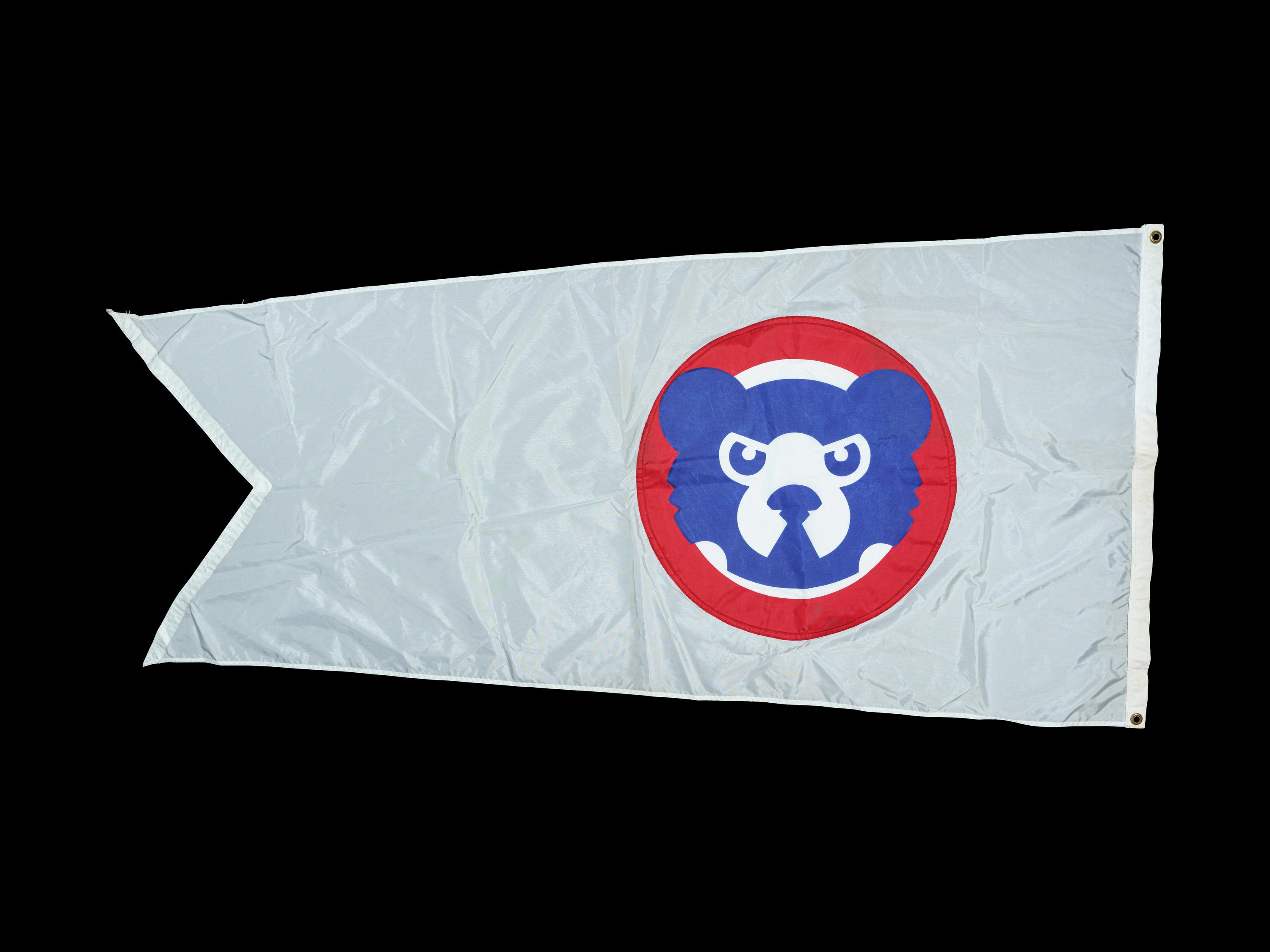 A Chicago Cubs Flag Flown at Wrigley Field