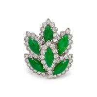 JADE AND DIAMOND RING
