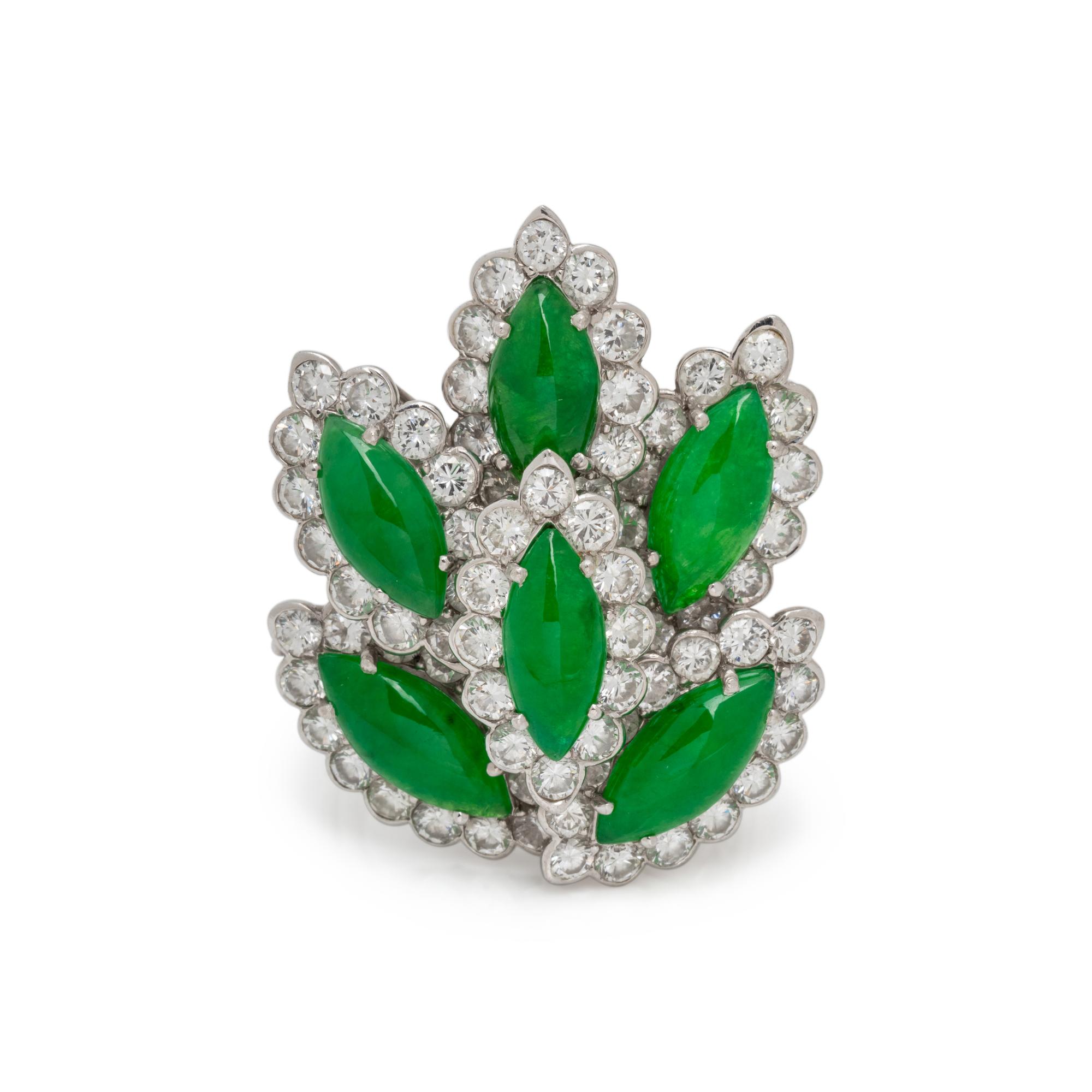 JADE AND DIAMOND RING