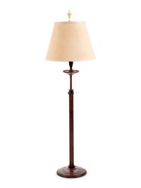 A Walnut Telescoping Floor Lamp