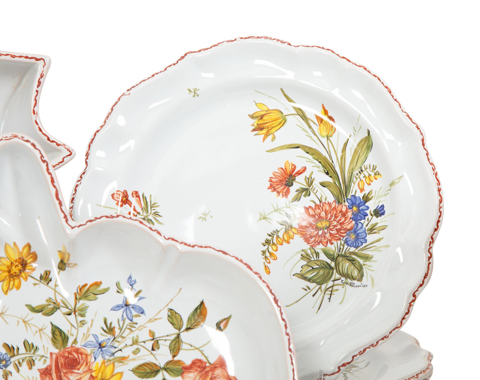 An Italian Ceramic Dinner Service
