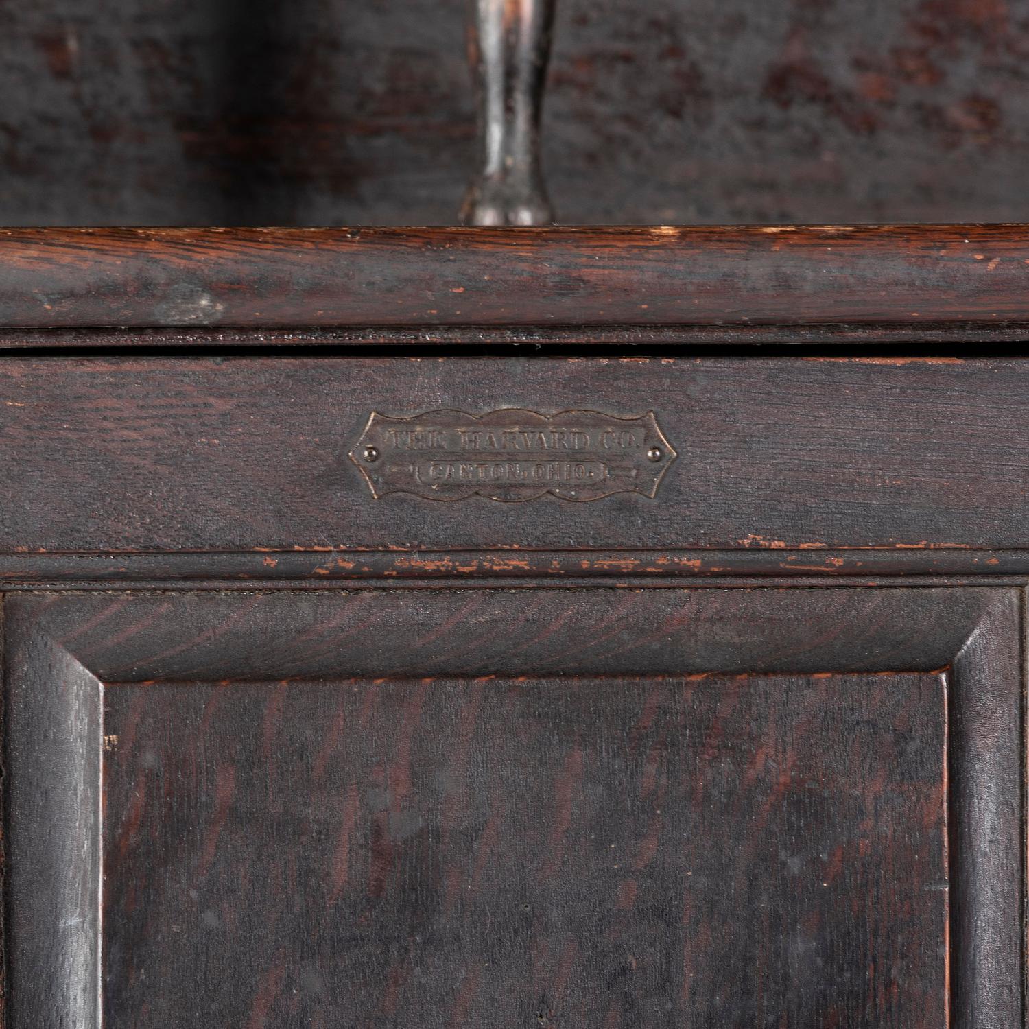 A Harvard Company Oak Dental Cabinet