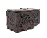A Gothic Carved Oak Casket