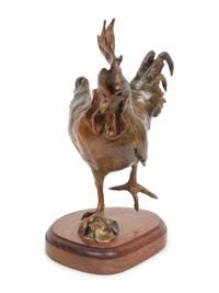 Two Sculptures: Rooster's Delight , edition 6/25 and Strutting Rooster , Artist Proof 2/20