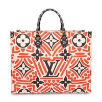 Louis Vuitton, Large Crafty Print OnTheGo Tote