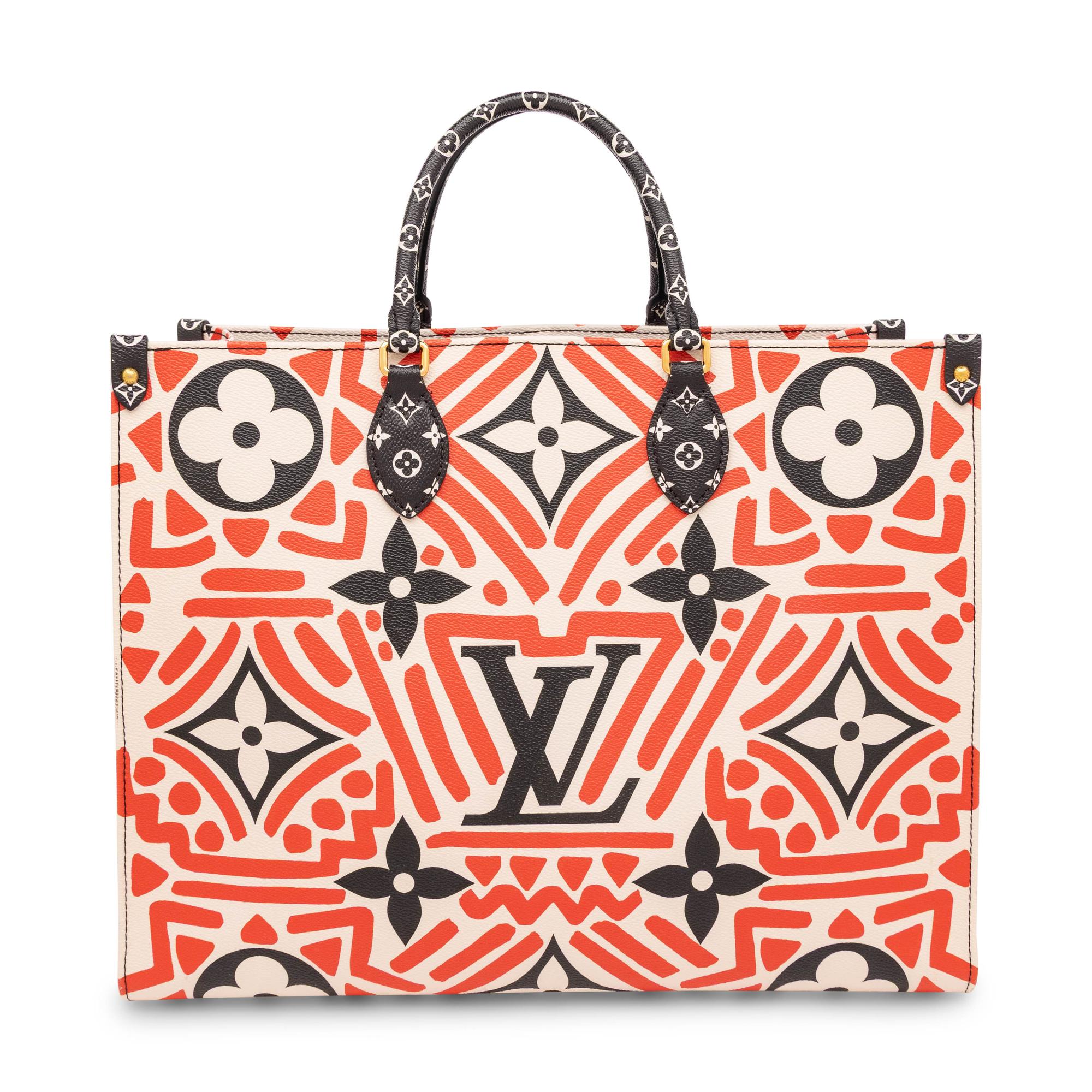 Louis Vuitton, Large Crafty Print OnTheGo Tote