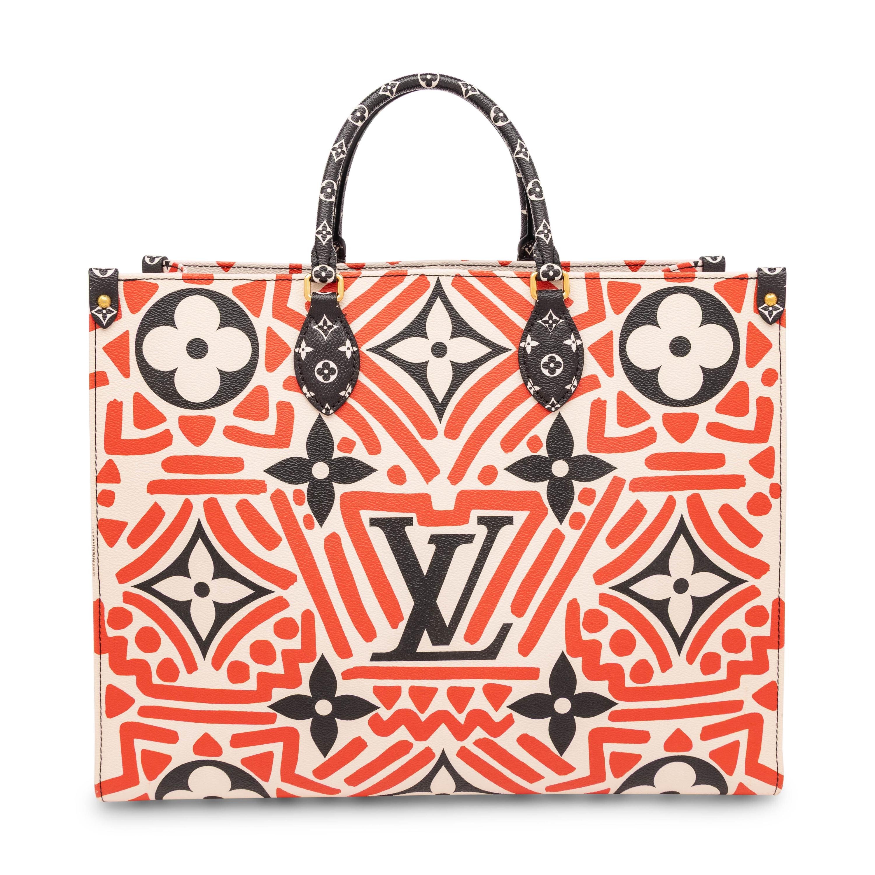 Louis Vuitton, Large Crafty Print OnTheGo Tote