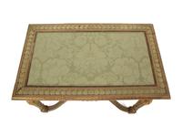 A Louis XVI Style Painted and Parcel Gilt Table (matching the previous lot) — Early 20th Century