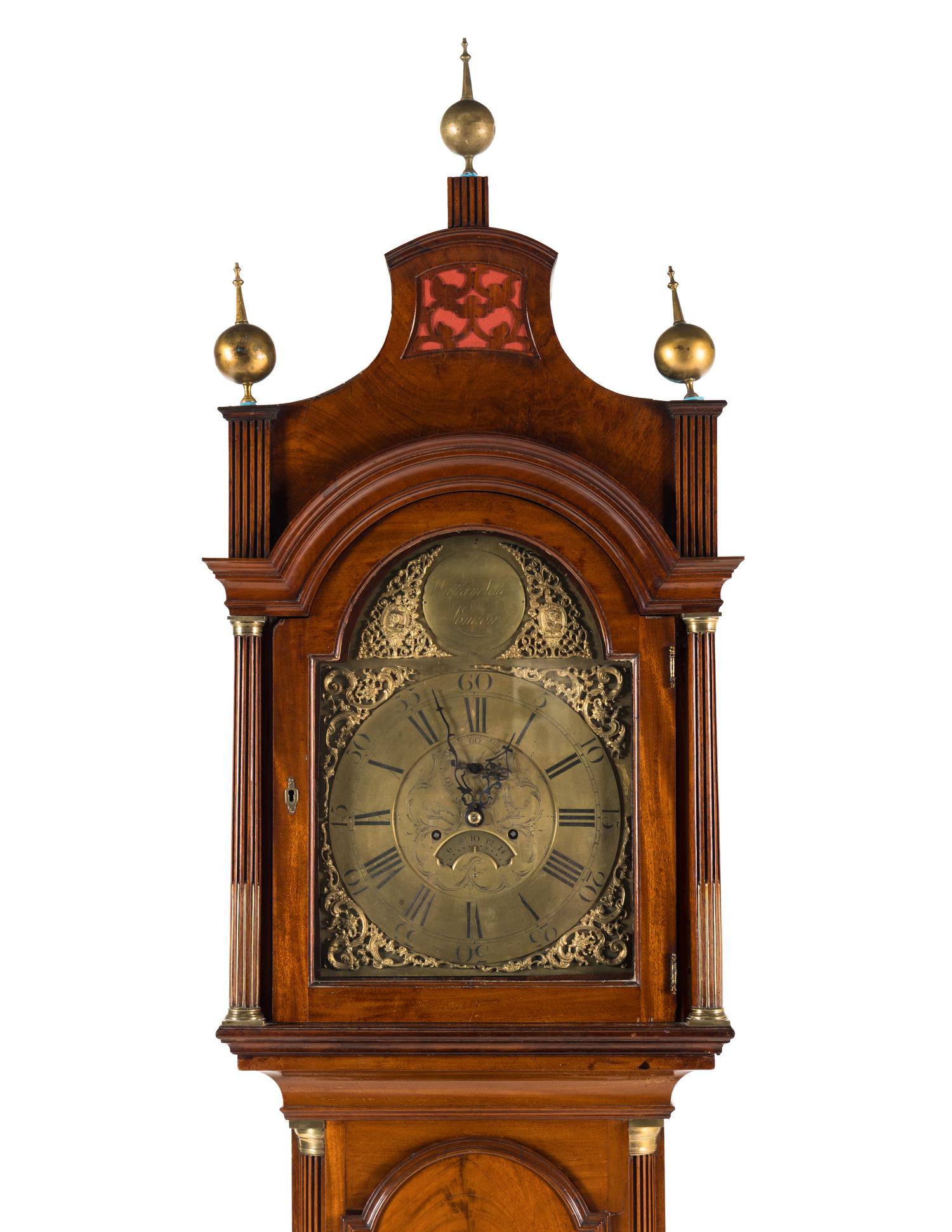 A George III Mahogany Pipe-Organ Tall Case Clock