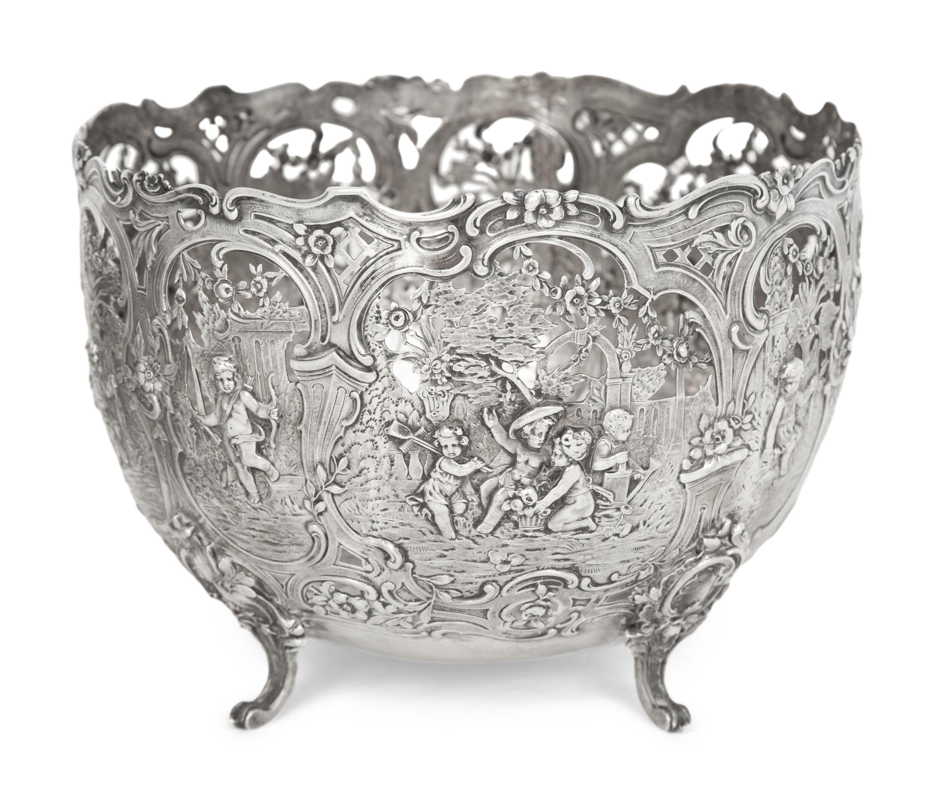 Two German Silver Jardinières