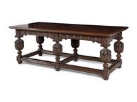 A Jacobean Style Oak Library Table
