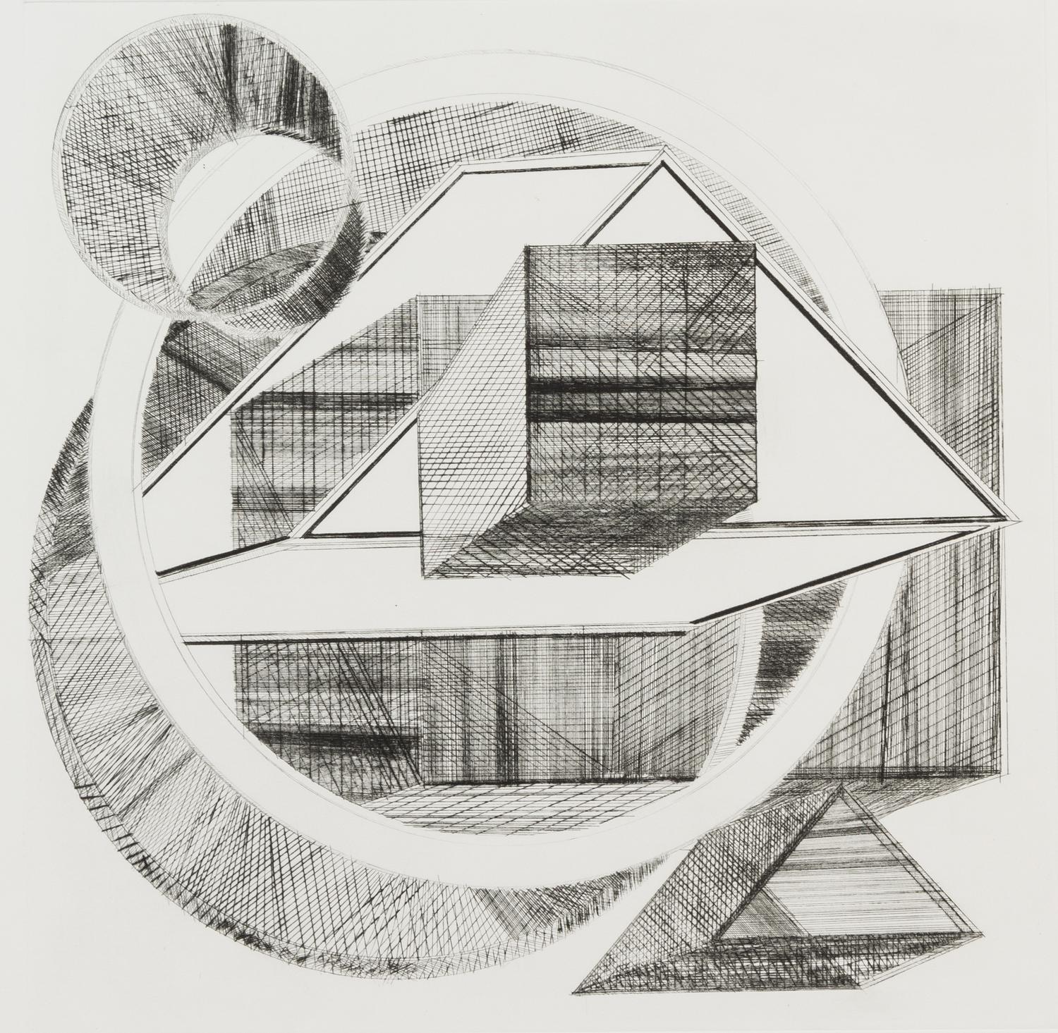 Al Held, (American, 1928-2005), Oakland, 1986