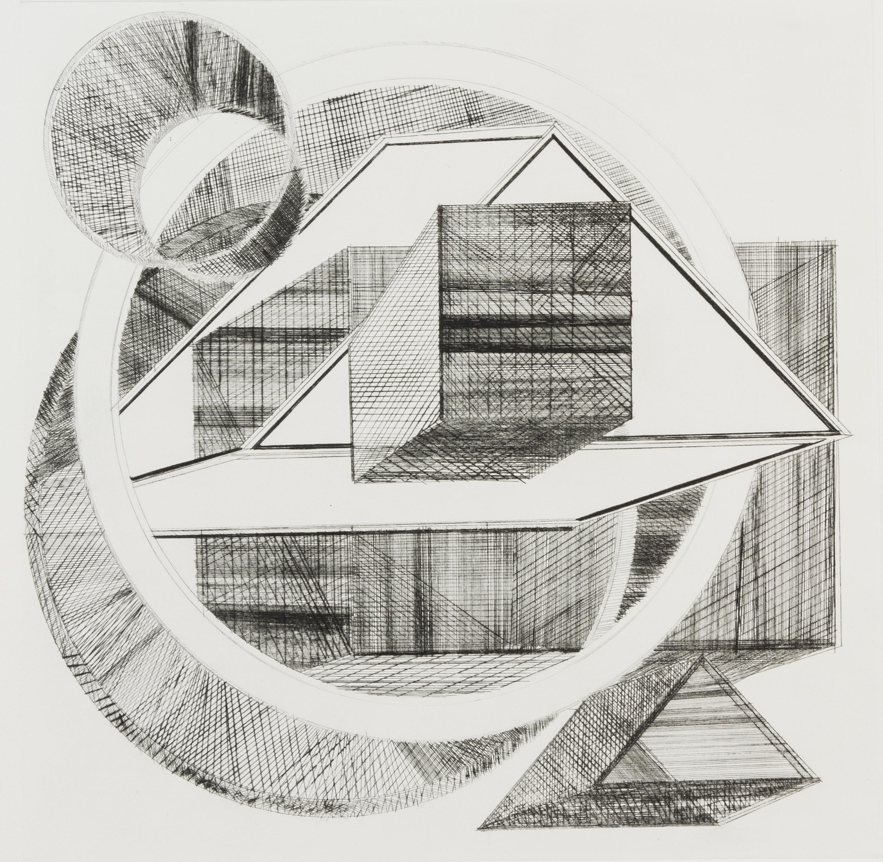Al Held, (American, 1928-2005), Oakland, 1986