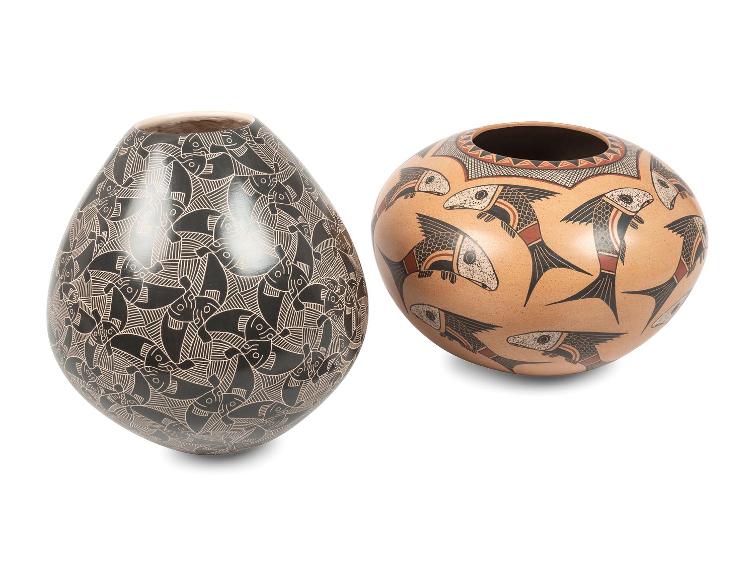 Mata Ortiz Pottery, with Fish