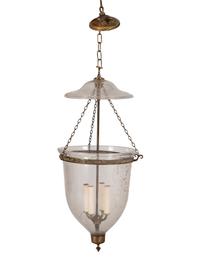 An Empire Style Glass Hall Lantern