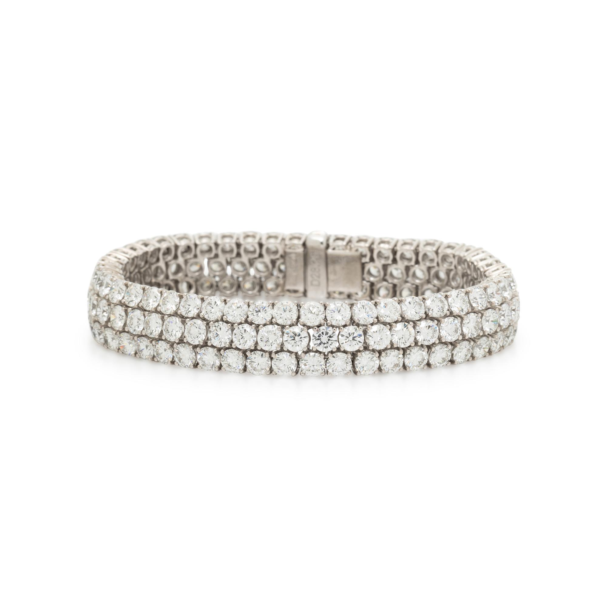 DIAMOND AND PLATINUM BRACELET