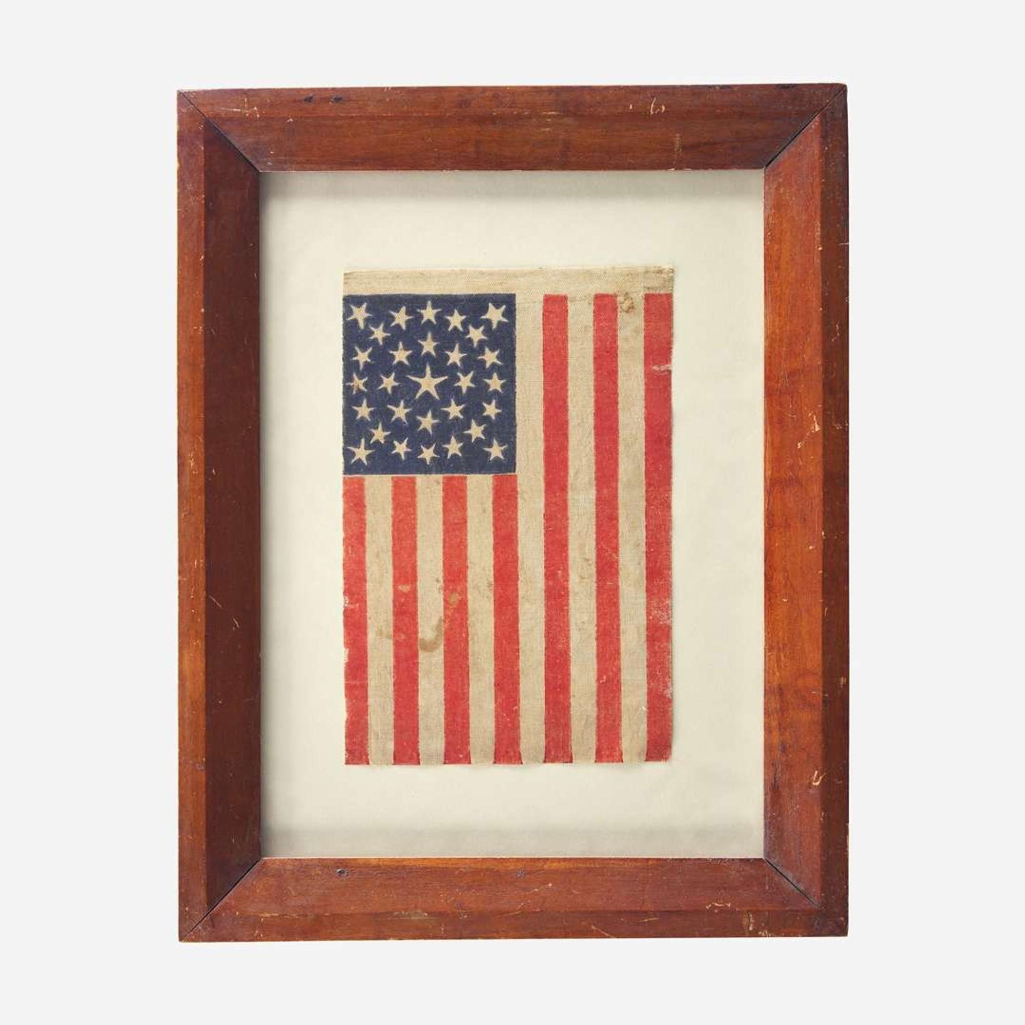 A 29-Star American National Parade Flag commemorating Iowa statehood 1846