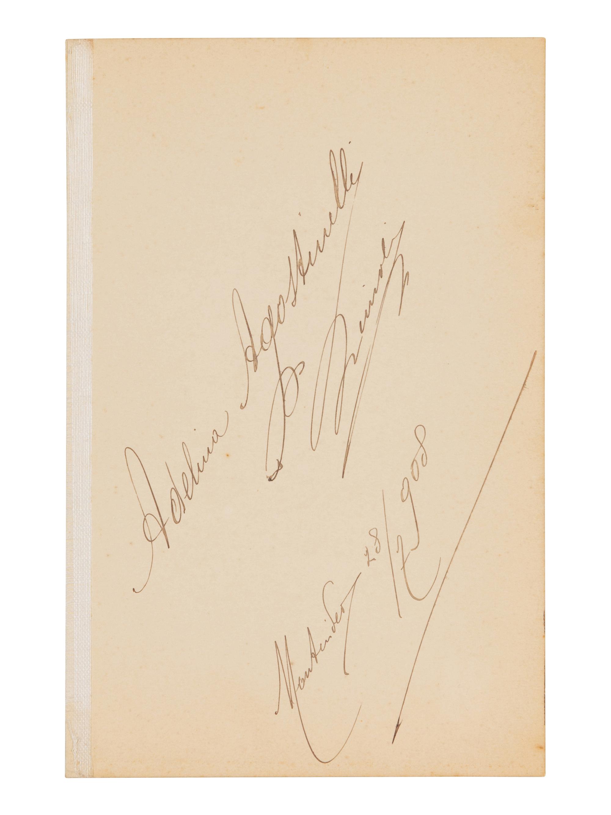 [20TH-CENTURY OPERA SINGERS]. A group of 6 photographs or photographic postcards of opera singers from the 1900s, most signed, comprising images of: