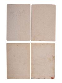 [NATIVE AMERICANS]. A group of 4 cabinet cards of Native American subjects from the Hayden Geological Survey. Ca 1870s.