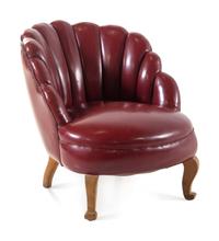 An Art Deco Style Tufted Back Chair