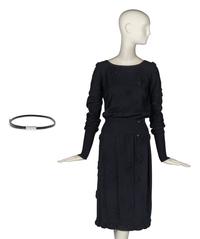 Two Chanel Sweaters and One Chanel Skirt with Belt