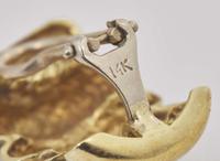 Three Pairs of 14K Yellow Gold Ear Clips