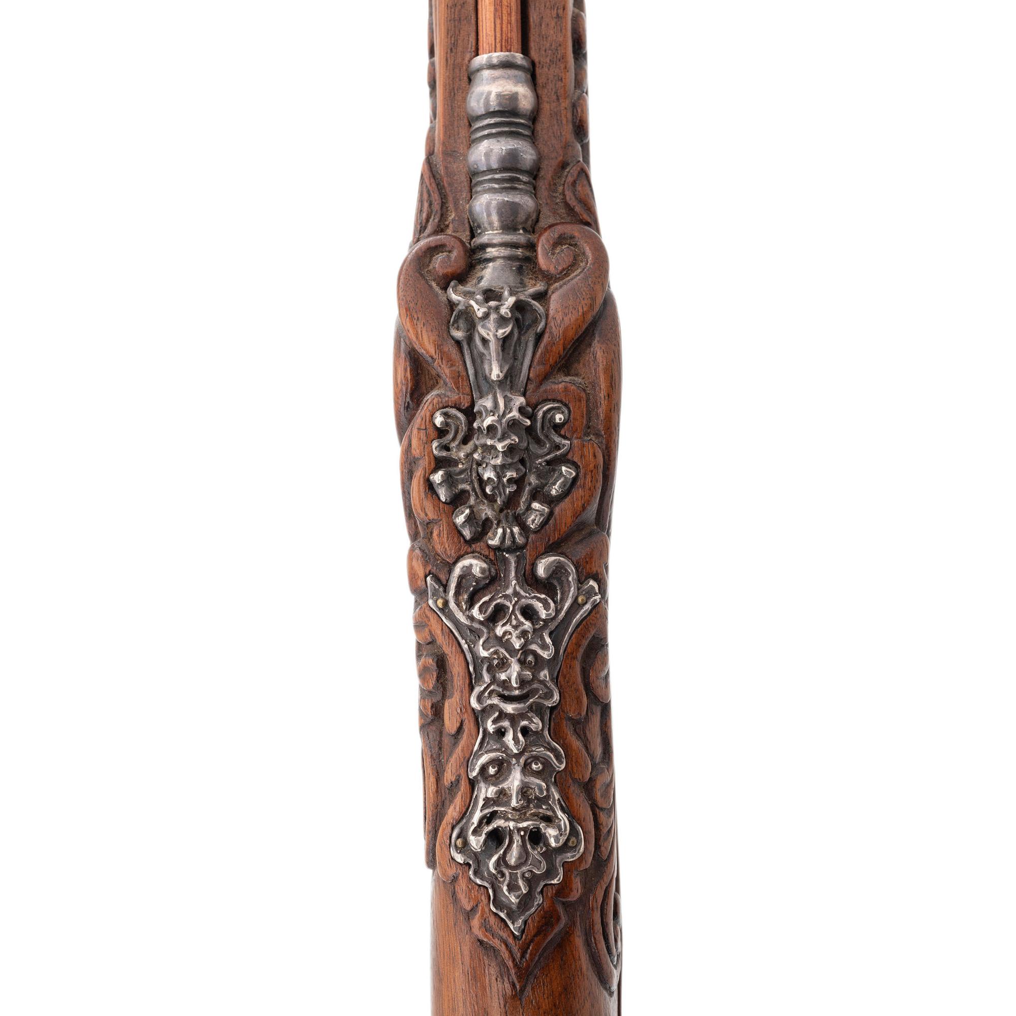 Contemporary Flintlock Jaeger Rifle with Actaeon and Diana Motifs
