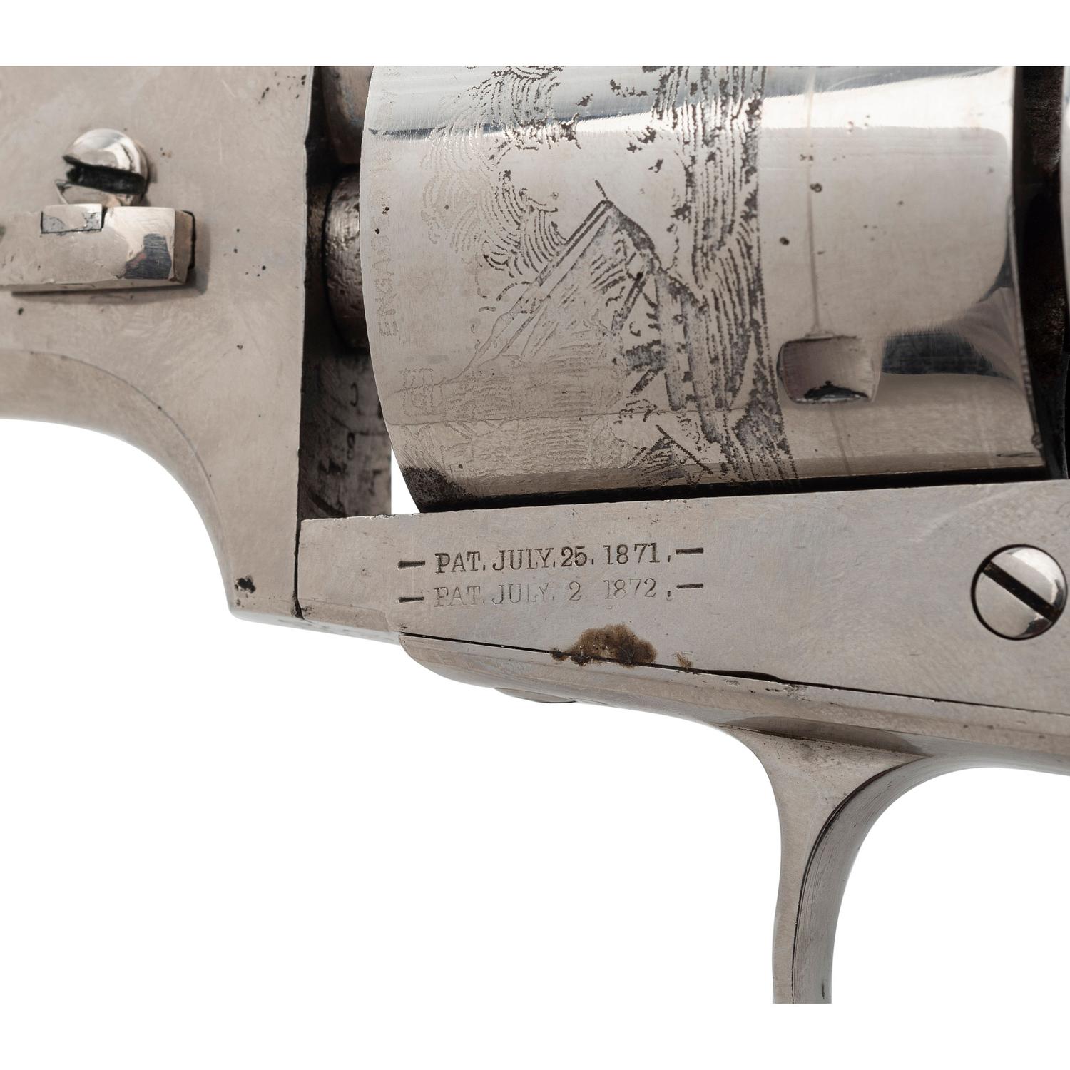 Re-Nickeled Colt Model 1871-72 Open Top Revolver