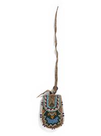 Apsáalooke [Crow] Beaded Hide Pouch