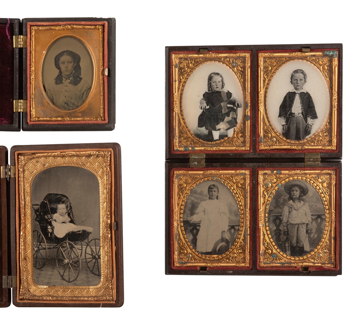 [EARLY PHOTOGRAPHY]. 37 assorted Union cases.