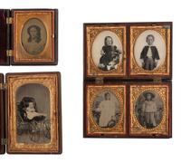[EARLY PHOTOGRAPHY]. 37 assorted Union cases.