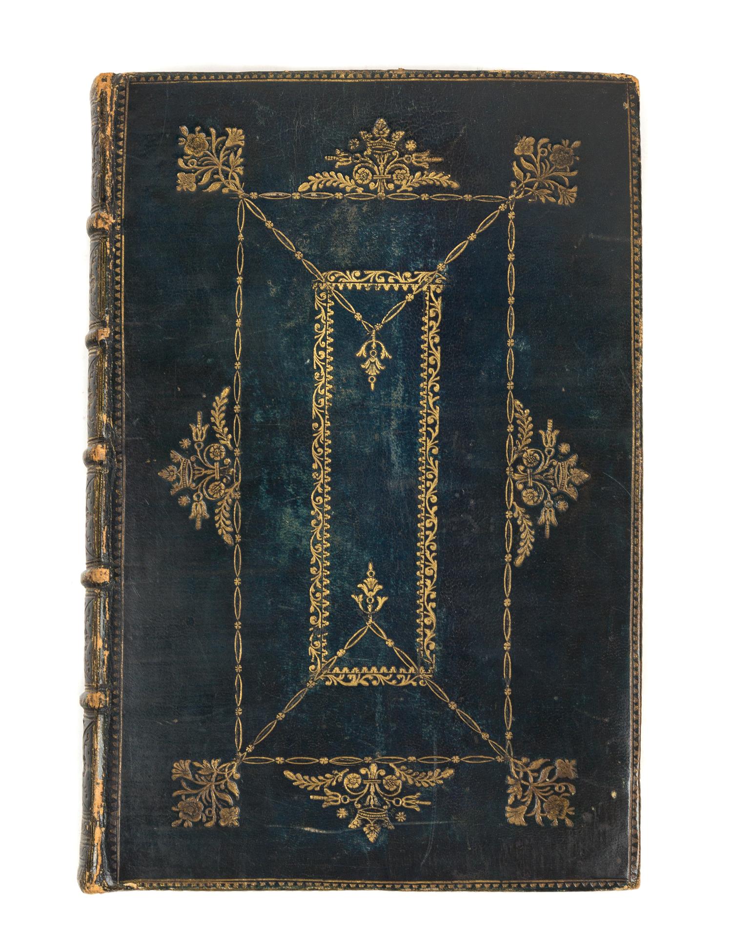 [BINDING]. BOOK OF COMMON PRAYER, English. Cambridge: Baskerville, 1762. Contemporary black turkey gilt.