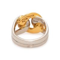 PLATINUM, YELLOW GOLD AND DIAMOND RING